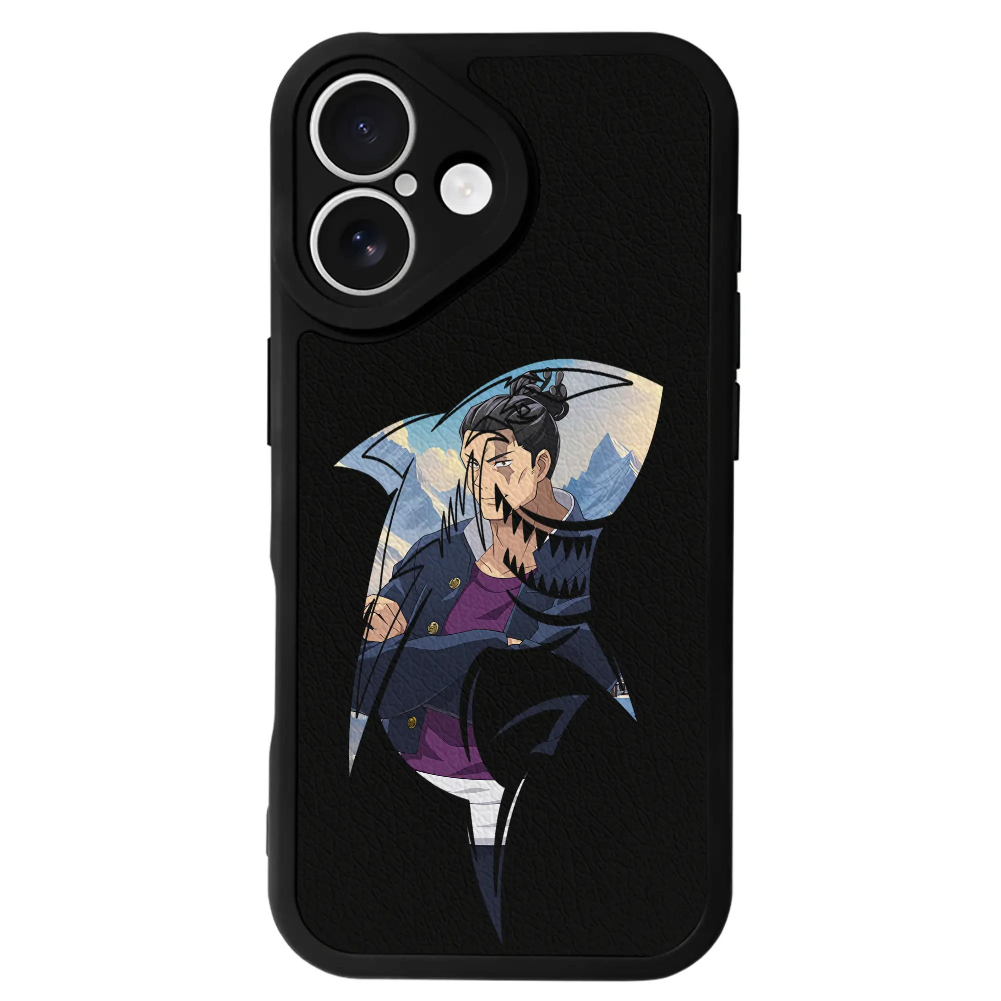 呪術廻戦 グッズ,東堂 葵 - IPhone 16シリーズ対応 ・ シリコンスマホケース ・ レザー調 ・ 高精度フィット ・ 耐衝撃 ・ ワイヤレス充電対応 ・ 精密カット